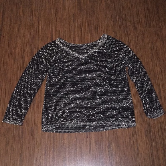 American Eagle Outfitters Sweaters - V-neck black and white sweater